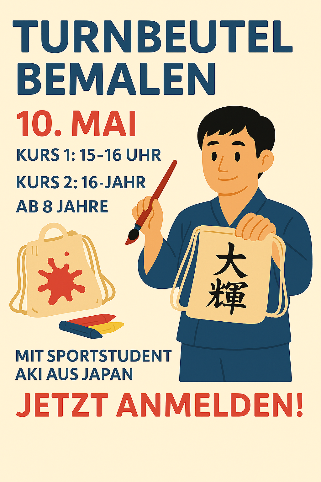Turnbeutel mahlen aber Japanisch ???